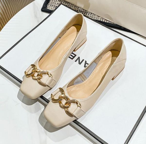 

2022 fashion spring new french retro solid color high heels square toe medium high heels temperament women's shoes size: eu35-43, Black