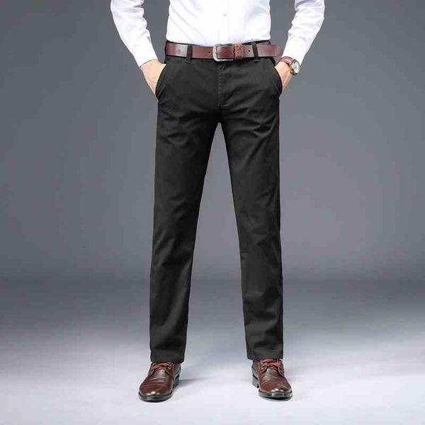 

men's jeans summer thin men's casual pants trousers business straight high waist loose elastic 753k, Blue