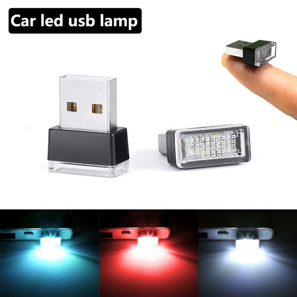 

car led usb lamp atmosphere lights decorative lamp emergency ambient lighting universal pc plug and play car interior light