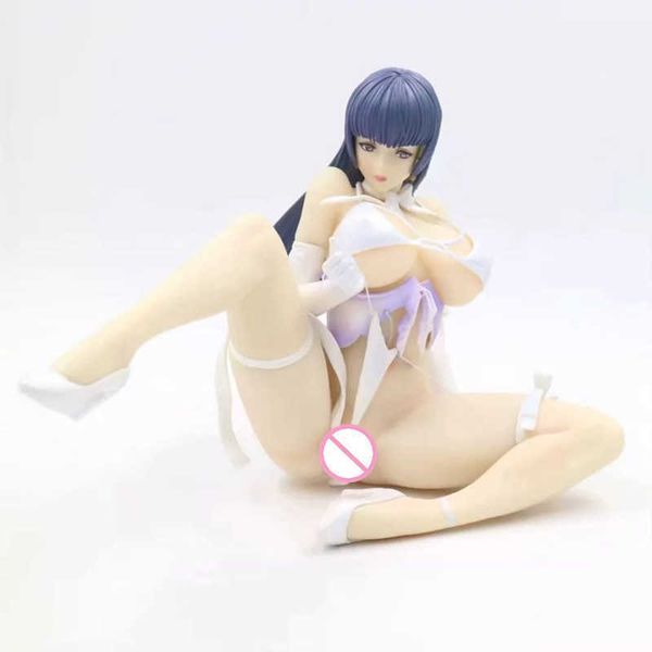 

huiya01 anime q-six lechery rei homare art works kuon kanokogi soft breast girl pvc action figure collectible model toy 18cm q0722