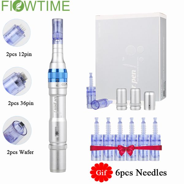 

electric ultima dr. pen a6 auto micro needle wireless wired permanent microblading tattoo needles derma pen acne scar removal perfections