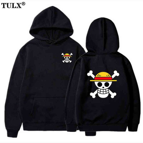 Anime One Piece Moletom Masculino Feminino Moda Luffy Pullover Oversized Moletom Com Capuz Sweats Crianças Hip Hop Casaco Meninos Roupas Masculinas Sudaderas G220713