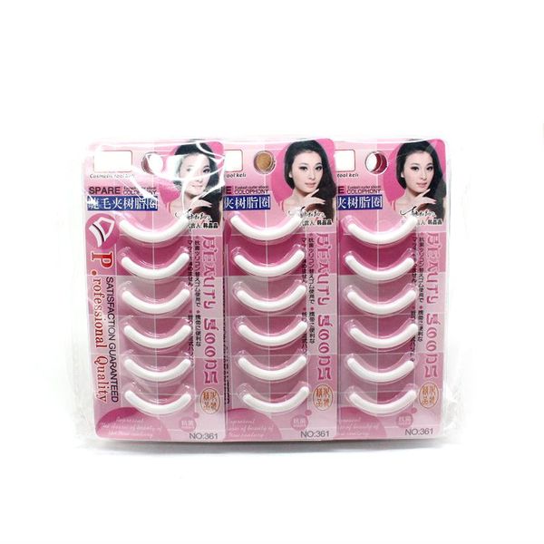 6 stücke Weiß Wimpern Curler Refill Silikon Pads Make-Up Curling Styling Werkzeuge Wimpern Curler Ersatz Pads Kosmetische Werkzeug