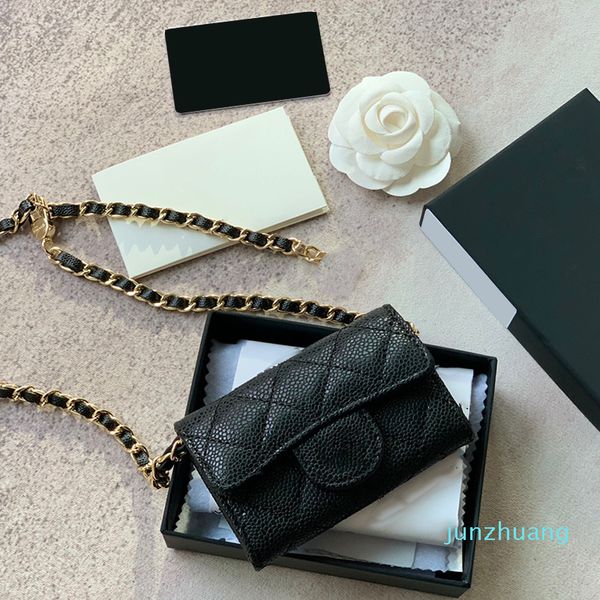

cc bag designer- womens waist bust card holder bags gold chain crossbody shoulder luxury classic mini flap tiny vanity cosmetic case