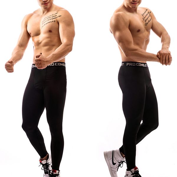 Aventais Leggings de compressão Running Gym 3xl calças justas Basquete leggings para os esportes dos homens Calças de exercício preto