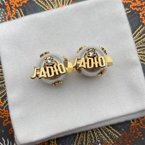 

jewelry online sale 80% off letter pearl star silver needle earrings female high-end quality fashion versatile, Golden