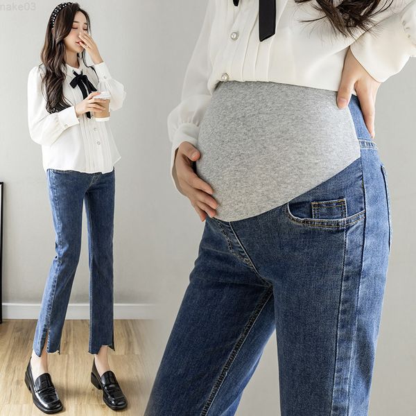 

sleep lounge & maternity woman jean spring autumn clothes j220823, White