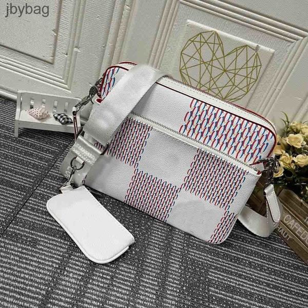 

2022 women trio messenger bag luxurys designers bags 5a quality handbag designer selling lady cross body coin purse wallet cow leather damie