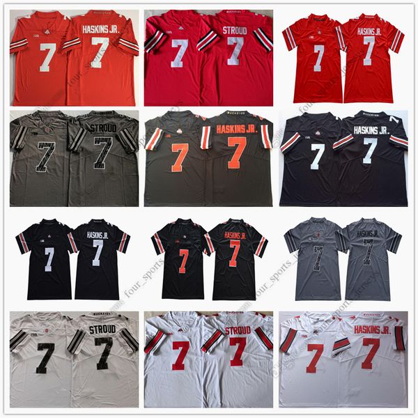 

ncaa ohio state buckeyes college football jersey 7 cj stroud dwayne haskins jr stitched, Black