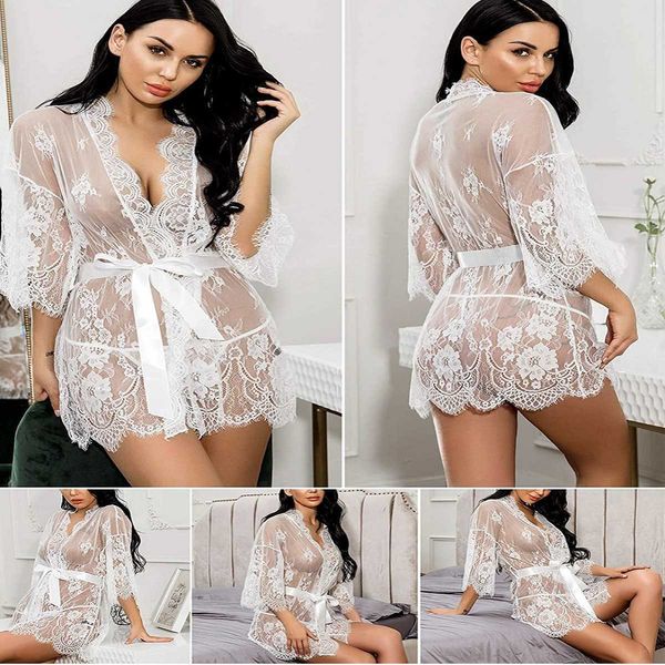 

underwear eyelash lace pajamas, Black;white
