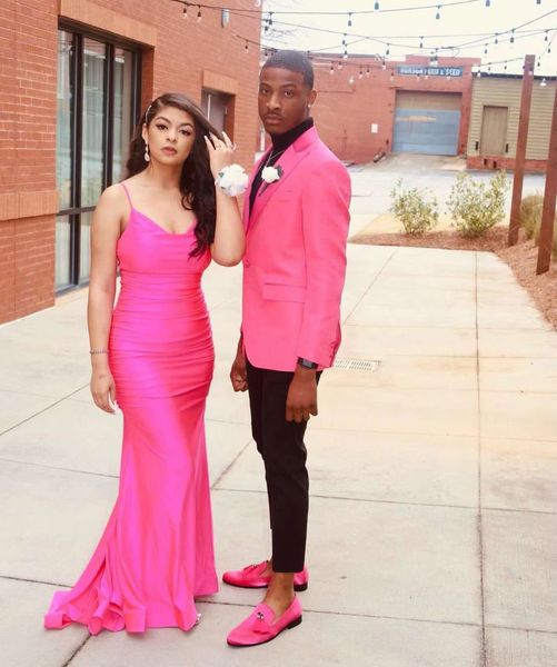 

new pink mermaid prom dresses african girl satin pleat sweep train birthday party gowns evening party formal dress robe de soirÃ©e femme, Black