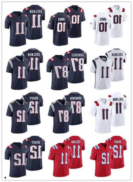 

custom 9 matthew judon new''englands''patriots''12 tom brady 10 mac jones 11 devante parker 32 devin mccourty, Black;red