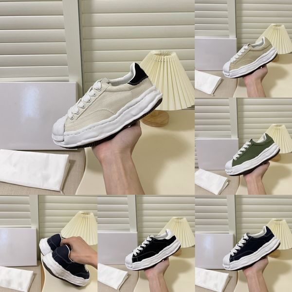 

blakey maison mihara yasuhiro mmy mens low cut canvas shoe for men miharayasuhiro shell toe cap skate shoes stc designer sneakers women