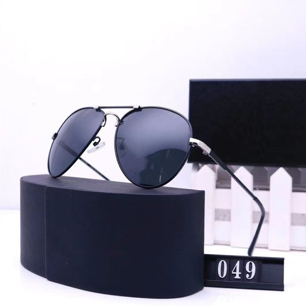 

luxury fashion design polarized sunglasses 049 men's ladies aviator sunglasses uv400 glasses metal frame polaroid lenses with frame, White;black