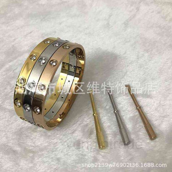

designer luxury carti er brand bracelet kajia five generation screwdriver titanium steel love men's and women's 18k rose gold eter, Silver
