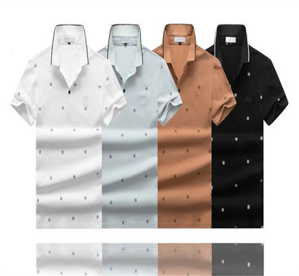 

men's stylist polo shirt luxury italian men's short sleeve fashion casual men's summer t-shirt available in a variety of colo, White;black