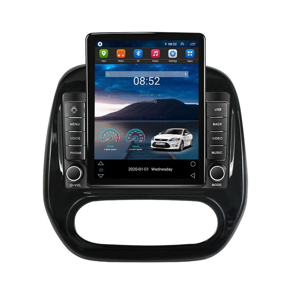 Estéreo de vídeo de carro Android de 9 polegadas com GPS para 2011-2016 Renault Captur Clio Samsung QM3 Manual A/C