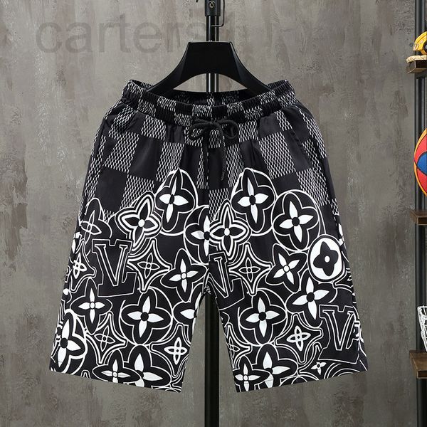 

men's pants designer beach pants men's 2022 new five point quick drying shorts large under summer casual fashion personality trend, Black