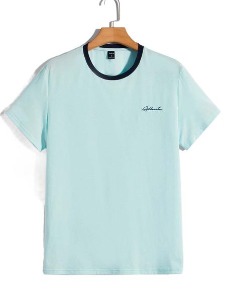 

men letter graphic tee p09m#, White;black