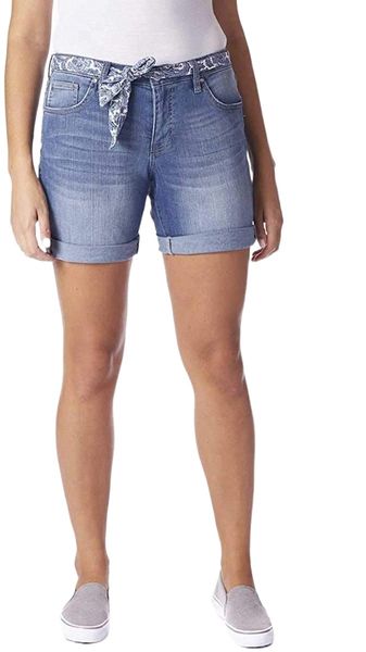 

jeans women's carter girlfriend belted short z3sv#, White;black