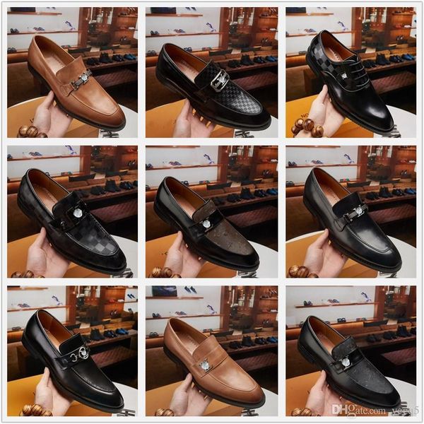 

g1 designer luxury men's genuine cow leather formal shoes male wedding dress oxford 2021 new products serpentine printing handmade dail, Black