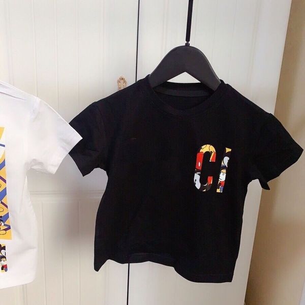 

2022 children t-shirts child clother t-shirt mouse summer short sleeve shirt childrens baby girls boys letter plane pattern bottoming blouse, Blue