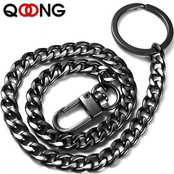 

three colors fashion men women chain anti-lost long key ring metal car key chain bag charms pendant y54225i, Silver