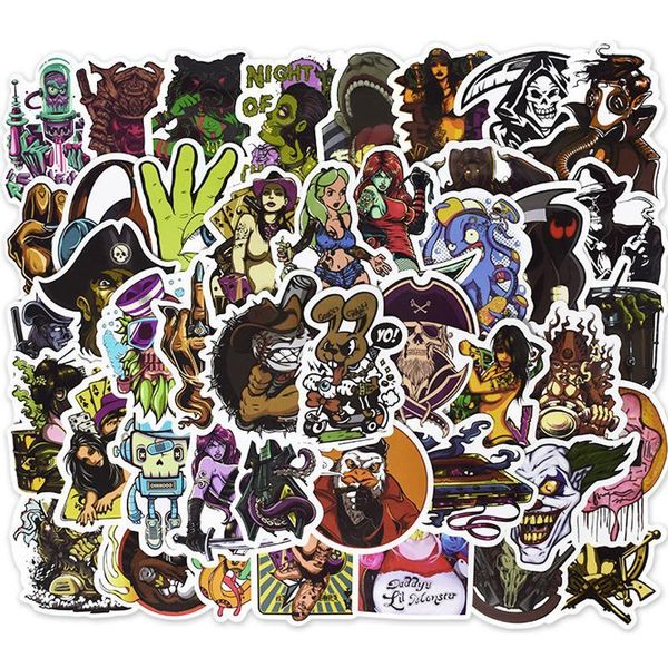 

car stickers horrible decal festivals posters for graffiti skateboard snowboard lapluggage motorcycle bike halloween monster