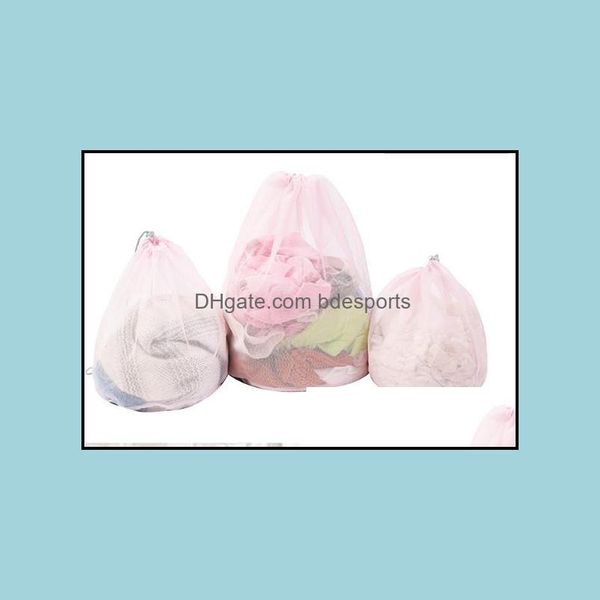 3pcs/conjunto de malha Bags de lavanderia cestas para roupas de roupas íntimas de roupas de sutiã Ferramenta de limpeza de casas de lavagem de lavar acessórios Drop Drop 2021 Clothi