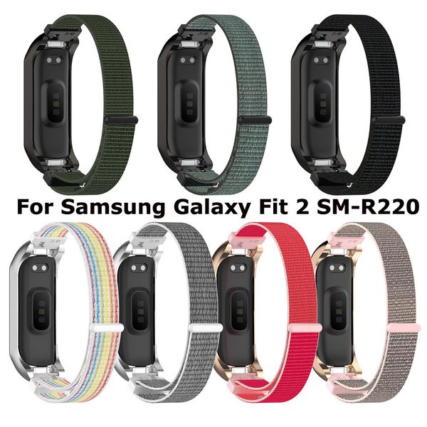 Cinturino sportivo in nylon per Samsung Galaxy Fit 2 SM-R220 Cinturino di ricambio per orologio Correa per accessori Samsung Galaxy Fit2