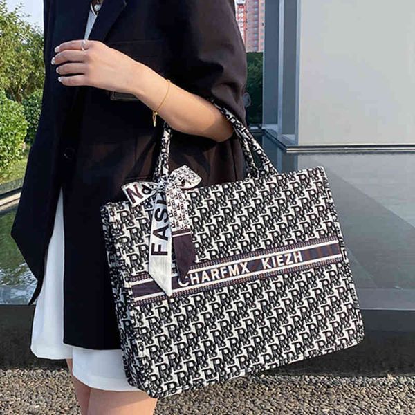 

purses outlet family book flower large capacity shopping bag embroidered tote bag portable atmosphere