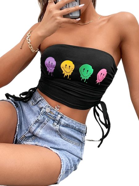 

expression print drawstring side tube z7sx#, White