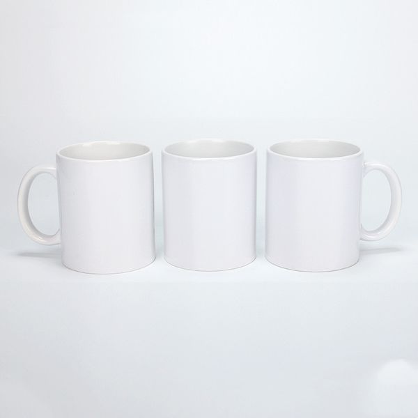 Tazze in ceramica per sublimazione da 11 once Tazza bianca per trasferimento di calore in bianco Bevanda regalo fai-da-te personalizzata