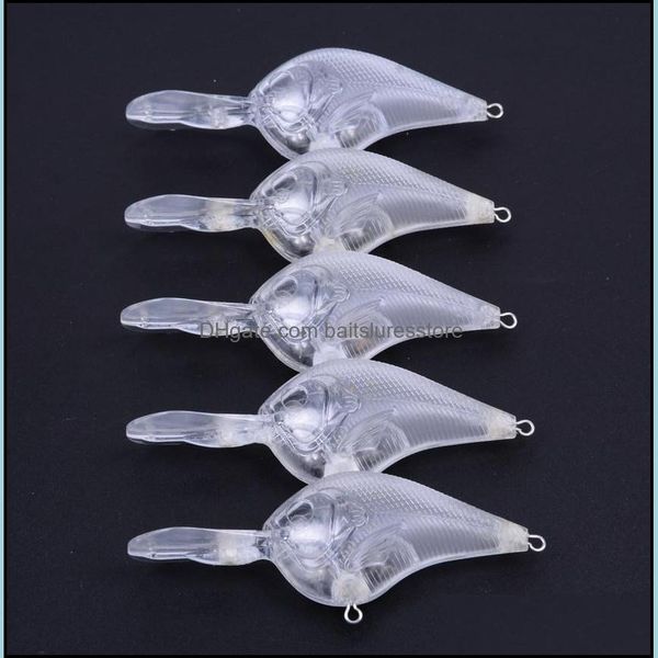 

100pcs depth diving crankbait blank 9.5cm/9.46g hard baits unpainted fishing lures wobblers drop delivery 2021 sports outdoors 0hqys