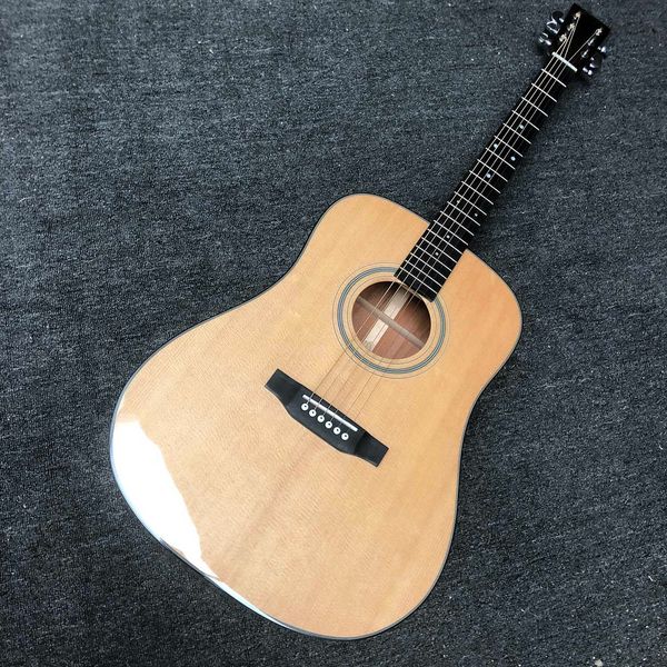 

custom solid spruce dreadnought 18s acoustic guitar