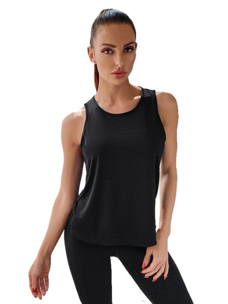 

solid crew neck sports tank j67m#, Gray