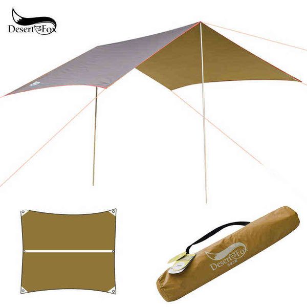 Desertfox impermeável tolo ao ar livre hammock Tarp Rain Fly Fly Fly Camping Tenda Sun Shelter para Turismo PERGOLA PERGOLA H220419