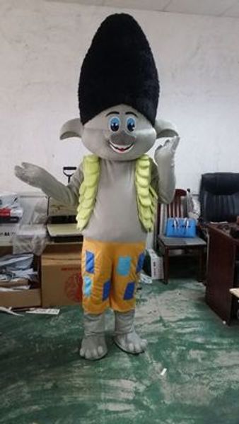 Mascot boneca traje papoula de sonho funciona trolls traje filme mascot fantasia vestido adulto vestido de aniversário novo