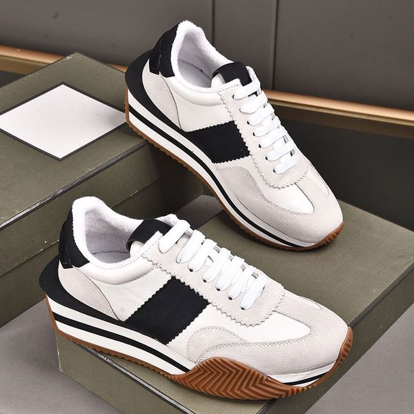 Herren-Designer-Freizeitschuhe, modisch, klassisch, weiß, sportlicher Stil, Design-Aussehen, rutschfeste, erhöhte Außensohle, Herren-Sneaker