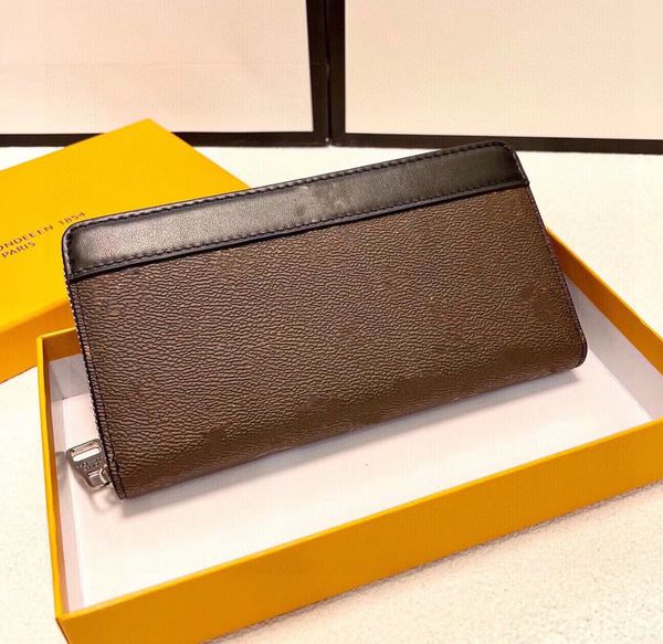 

brand men wallets brown women purse 21x11cm large genuine leather luxury flower fashion clutch bag long coin purses multi-card slot card cas, Red;black