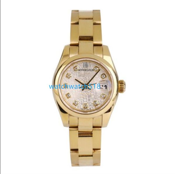 

tf factory lady watch 26mm stainless steel automatic movement mechanical waterproof sapphire mirror 179168 womens watches, Slivery;golden