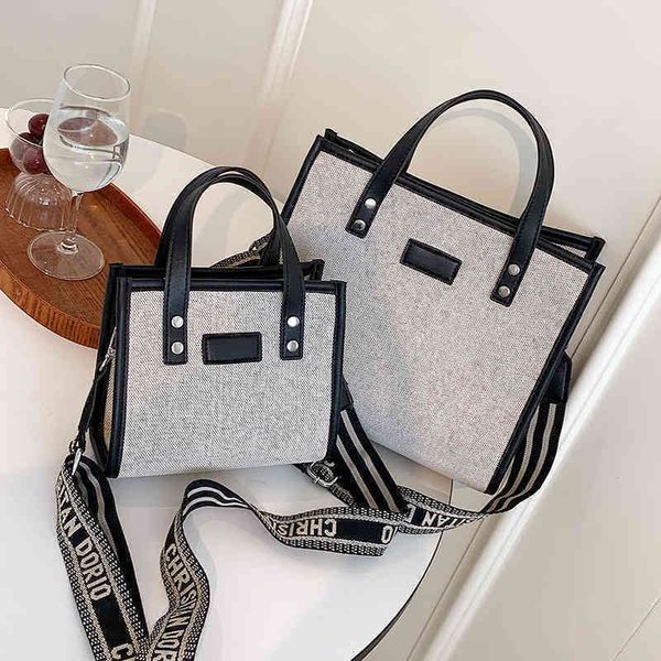 

50% off outlet online wholesale canvas big fashion simple large capacity portable tote bag single shoulder bag