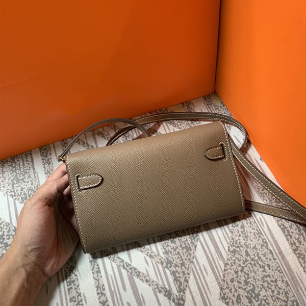 

designer's new palm print women's long wallet handbag single shoulder crossbody mini bag 21.5cm small square bag, Red;black