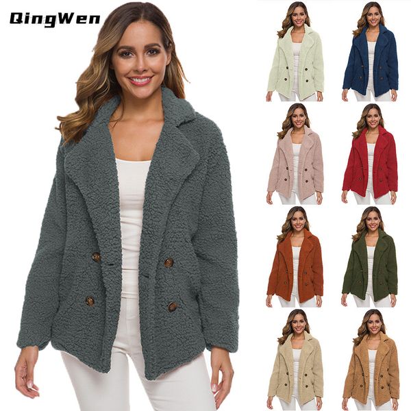 

2022 new autumn winter women lamb wool quilted sweater jacket female jacket casaco feminino inverno plus size 5xl parka l220725, Black