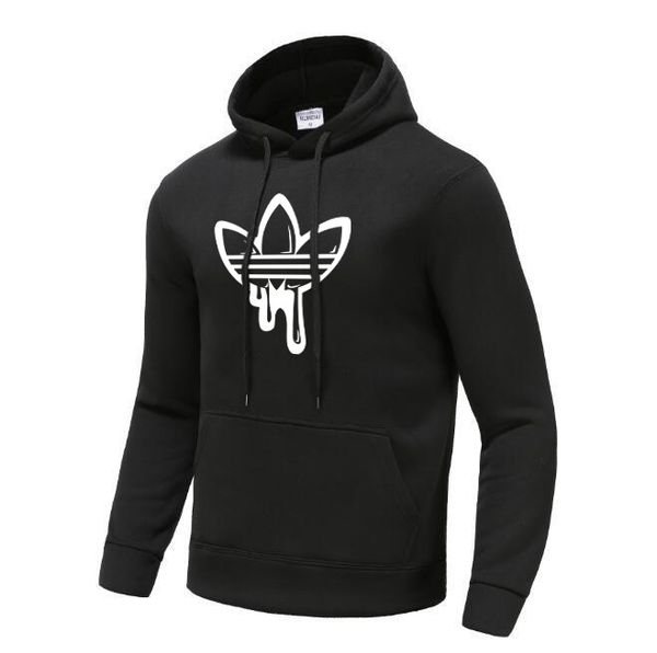

men's hoodies sweatshirts fashion movement fleece men's hoodie 14 kinds of color is optional hip hop tracksuit, Black