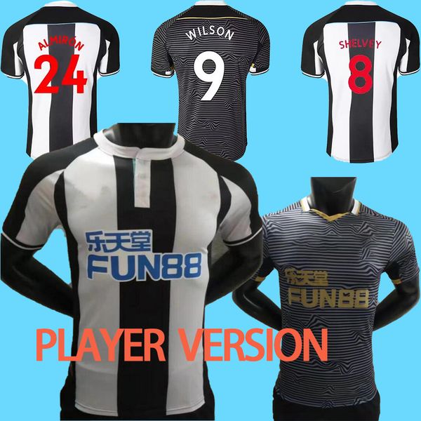 

21 22 nufc newcastl e soccer jersey player version wilson united joelinton 2021 2022 almiron, Black;yellow