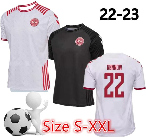 

2022 denmark limited edition soccer jerseys black 22 23 special jersey hojbjerg christensen skov olsen braithwaite eriksen dolberg football, Black;yellow