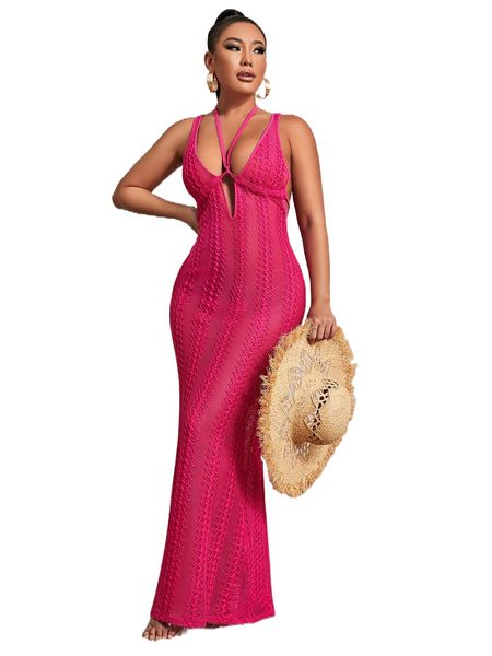 

sxy tied open back maxi dress p61e#, Black;gray