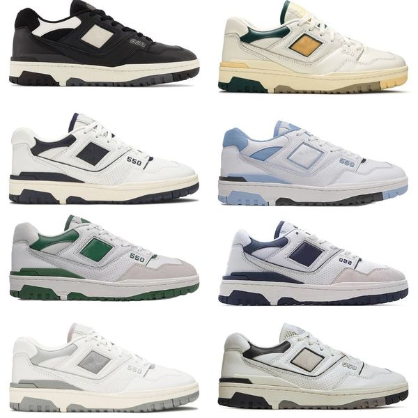 

designers new bb550 b550 550 sports shoes mens women white green grey cream black blue unc navy purple shadow syracuse burgundy cyan auralee