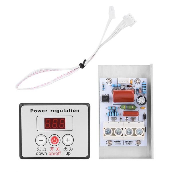 

10000w scr digital voltage regulator speed control dimmer thermostat ac 220v